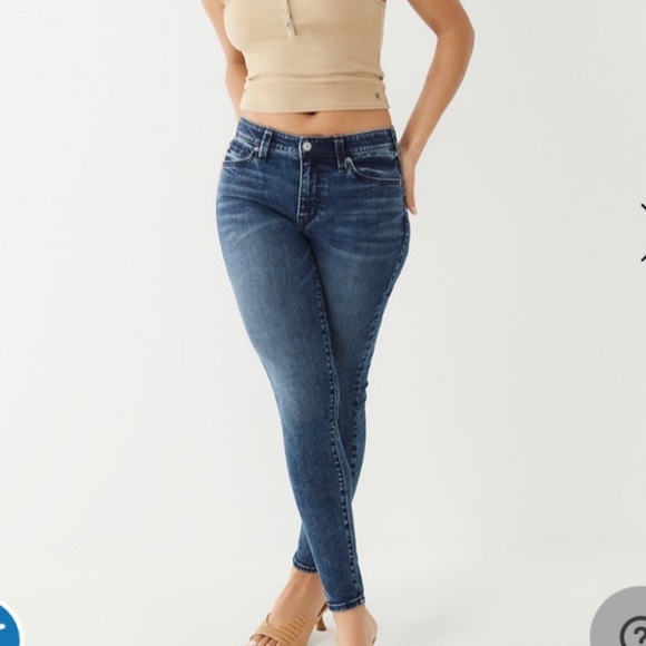 NWOT true religion Jennie curvy mid rise skinny Jean - Picture 1 of 8